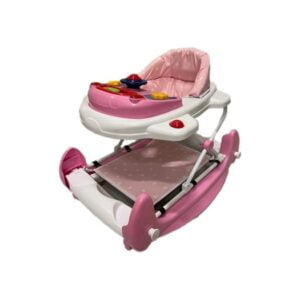 2Me lära-gå-stol Hjalmar, rosa