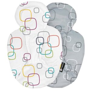 4moms MamaRoo/RockaRoo iläggsdyna, vit/grå