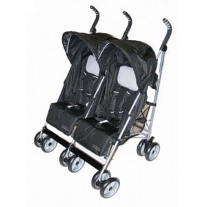 Basson Baby Travel Twin paraplysulky, svart