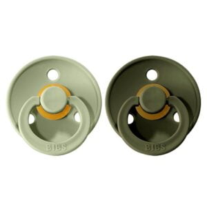 BIBS napp Colour 2-pack 6-18 mån, sage/hunter green