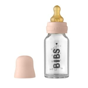 BIBS nappflaska glas 110 ml, blush