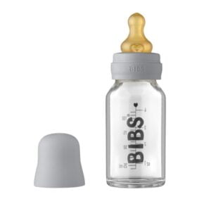 BIBS nappflaska glas 110 ml, cloud