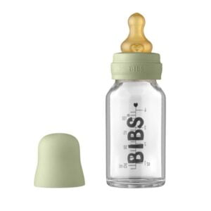 BIBS nappflaska glas 110 ml, sage