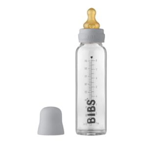 BIBS nappflaska glas 225 ml, cloud