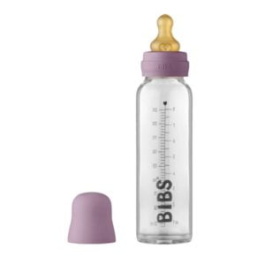 BIBS nappflaska glas 225 ml, mauve