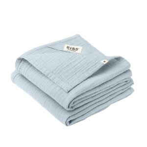 BIBS snuttefilt muslin 2-pack, baby blue