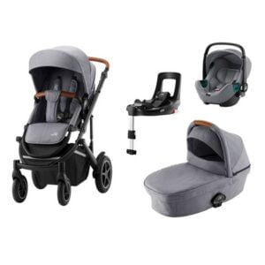 Britax Smile 3 duovagn + Baby-Safe iSense babyskydd + flexbas