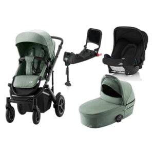 Britax Smile 4 duovagn + Baby-Safe babyskydd + isofix-bas