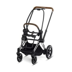 Cybex ePriam chassi & sittdelsbas 2021, chrome/brown