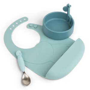 Done by Deer barnservis First Meal set Peekaboo, blå