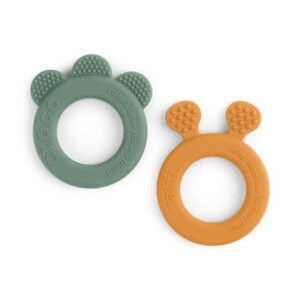 Done by Deer bitring Deer friends 2-pack, mustard/grön