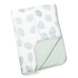 Doomoo vadderad filt, löv grön