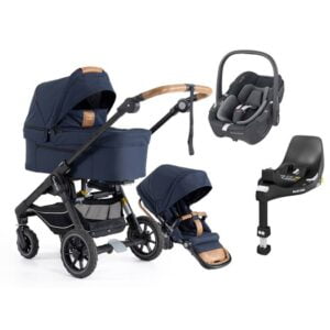 Emmaljunga NXT60 Ergo duovagn 2023 + Pebble 360 babyskydd + bas