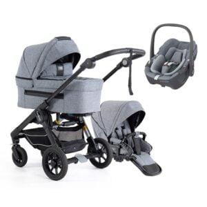 Emmaljunga NXT60 Flat duovagn 2023 + Pebble 360 babyskydd