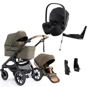 Emmaljunga NXT90 Ergo duovagn 2023 + Britax Römer 5Z + flexbas + adapter