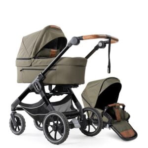 Emmaljunga NXT90 Flat duovagn 2023, outdoor olive