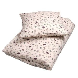 Filibabba påslakanset vagn/vagga EKO, Forest Floor rosa