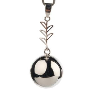 Gravidsmycke Bola löv silver