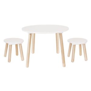 Jabadabado bord & 2 pallar, vit