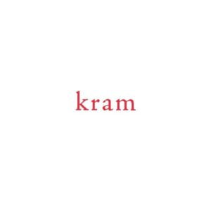 Kort ""Kram"" röd 55X55mm av Lena Lindahl