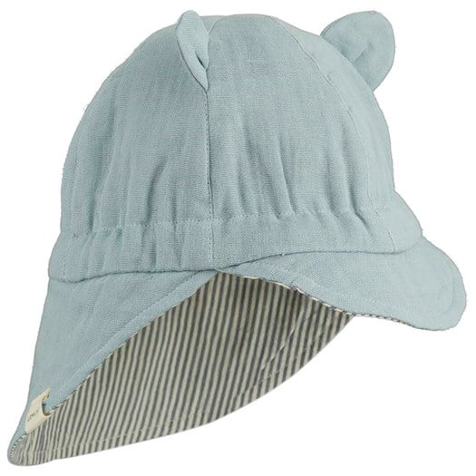 Liewood solhatt Cosmo vändbar stl 9-12 mån, sea blue, 9-12 mån