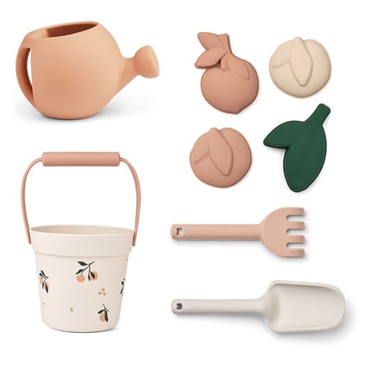 Liewood trädgårds- & strandset Florence, peach/sea shell