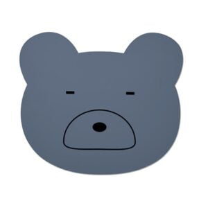 Liewood underlägg silikon Aura, Mr Bear blue fog