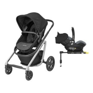 Maxi-Cosi Lila barnvagn + Marble babyskydd & bas, valfri färg