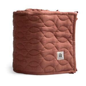 Sebra spjälskydd, quiltat burgundy red