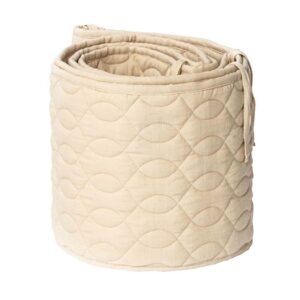 Sebra spjälskydd, quiltat straw beige