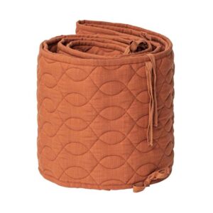 Sebra spjälskydd, quiltat sweet tea brown