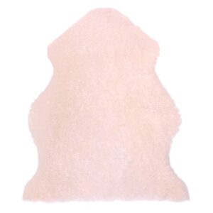 Segr lammskinn, vit krullig