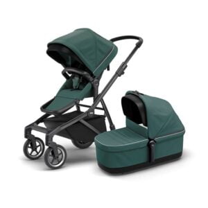 Thule Sleek duovagn, mallard green/svart chassi